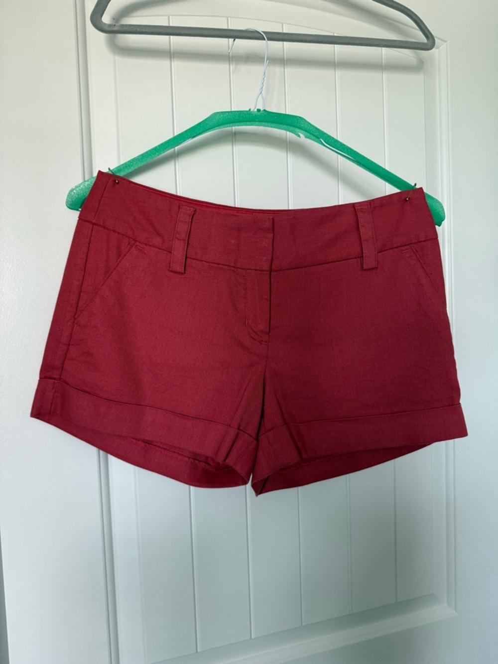 EXPRESS Women's Red/Dark Pink Casual or Dressy Cuffed Shorts